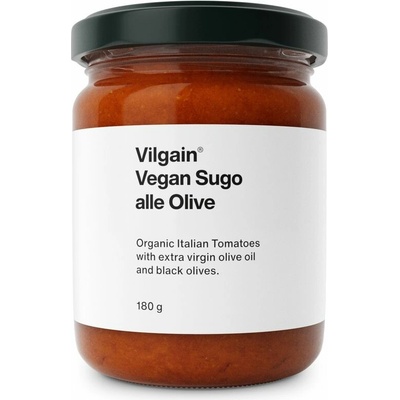 Vilgain Vegan Sugo BIO s čiernymi olivami 180 g
