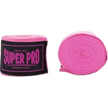 Image 1 of SUPER PRO Бинтове за Бокс Super Pro Hand Wraps Pink 450 см