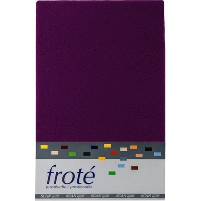 Scanquilt froté plachta fialová 90x200