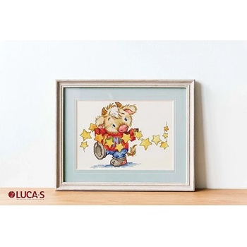 Luca-S Теленце със звездички - гоблен със схема b1182