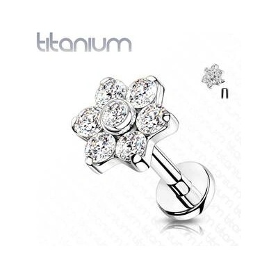 Šperky4U piercing do brady ucha titan TIT1137-1206