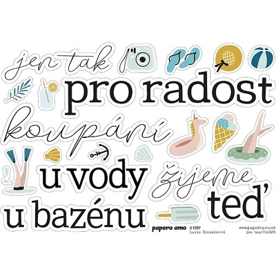 PAPERO AMO ♥ Papírové výseky - U VODY / Jen tak