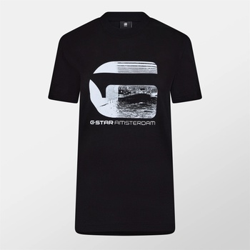 G Star Тениска G Star Amsterdam T-Shirt - Dk Black