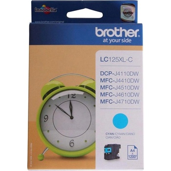 Brother Оригинален патрон Brother LC125XL, J4510DW, 1200 страници/5%, Cyan (3015100075)