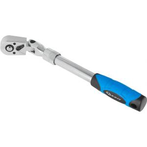 GEKO Телескопична тресчотка 3/8" с шарнирна глава 285-375mm 72T CrV 81784 (G10129)