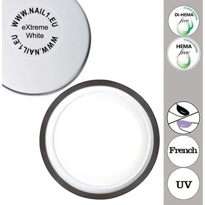 Nail1 eXtreme white gel 40 ml