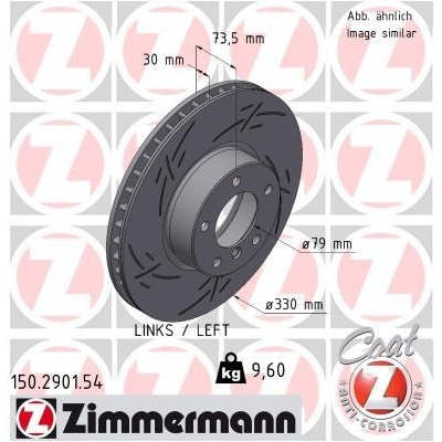 Brzdový kotúč ZIMMERMANN 150.2901.54 (150290154)