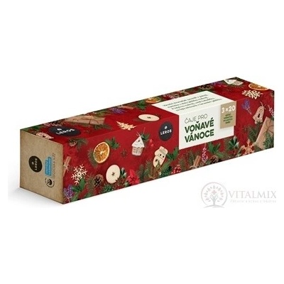Leros ČAJE PRO VOŇAVÉ VÁNOCE 3 druhy čajů po 20 sáčcích 110 g