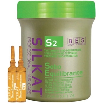 Bes beauty & science Ампули против бързо омазняване на скалпа 12х10 BES S2 Silkat Sebo-Regulator