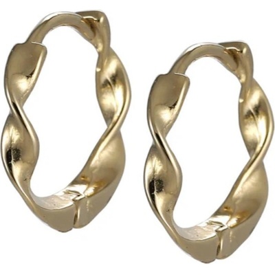 Free Style náušnice z chirurgické oceli kroužky ESS706 Zlata