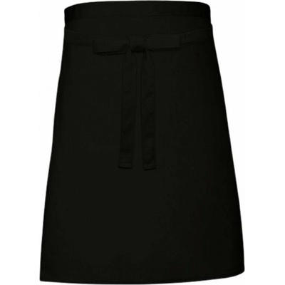 Link Kitchen Wear Pekařská lehčí zástěra délka pkolena 240 g/m Černá X997