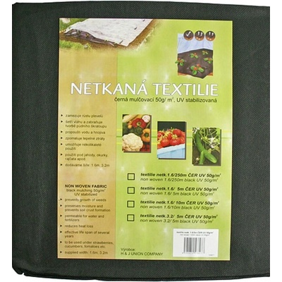 Strend Pro Garden B1303 Netkaná textília 1,6 x 10 m 50 g/m² čierna