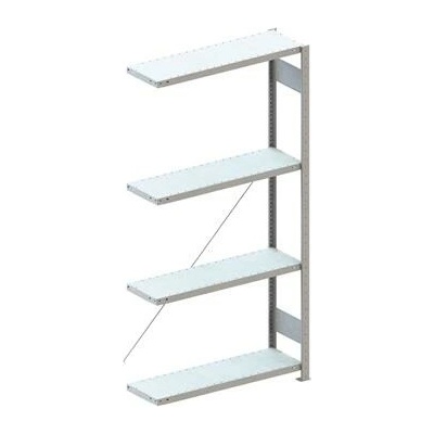 META zásuvný přídavný regál 2000 x 1000 x 300 mm 4 police 100 kg
