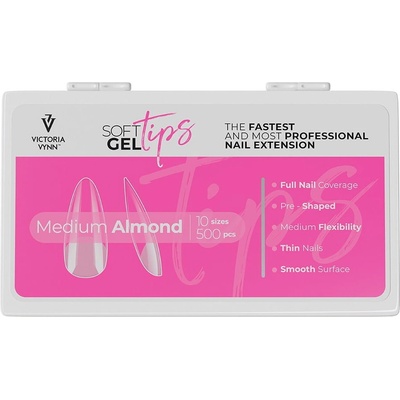 Victoria Vynn Soft Gel Tips Medium Almond 500ks.
