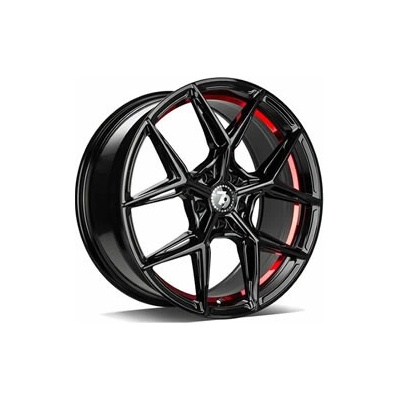 SEVENTY9 SCF-B 8x18 5x114.3 ET40 black gloss red inner lip