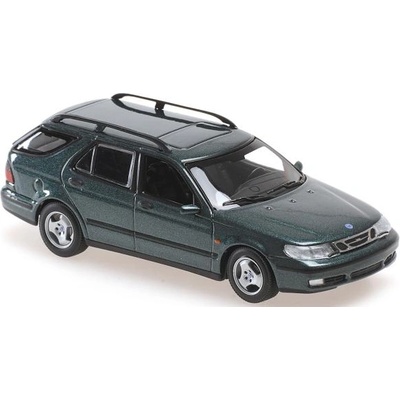 MINICHAMPS 1: 43 saab 9-5 break - 1999 - ТЪМНО ЗЕЛЕН МЕТАЛИК