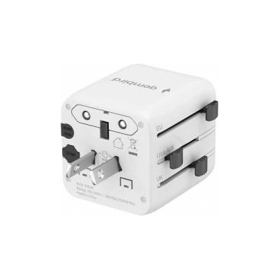 Gembird Universal travel adapter white