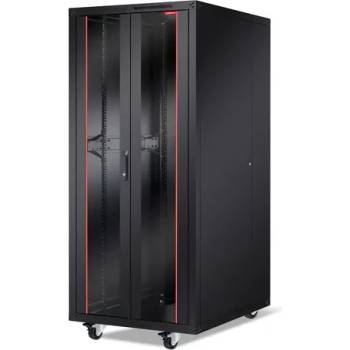 Image 1 of Formrack Комуникационен шкаф, Formrack 19" Free standing rack 42U 800/1000mm, height: 2096 mm, loading capacity: 600 kg, front tempered glass door, o (BETA-42U80100)