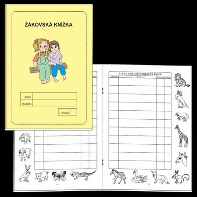 Žákovská knížka 1. ročník - známkování (žlutá) - Rubínová Jitka