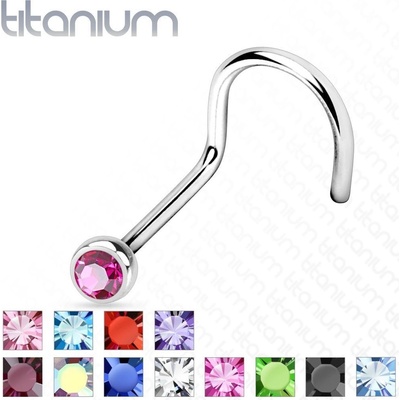 Šperky4U piercing do nosu titan TIT1025-AB