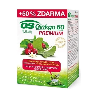 GS Ginkgo 60 mg Premium 90 tablet