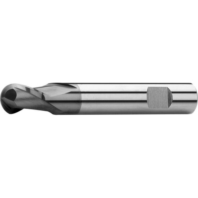 S510612.060 AlTiN | Fréza kopírovací R=½D Ø6x7x54, Z2, λ 30°, DIN 6527K, SK, AlTiN, N
