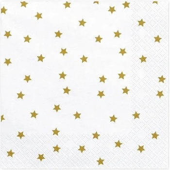 Image 1 of PartyDeco Салфетки със златни звезди