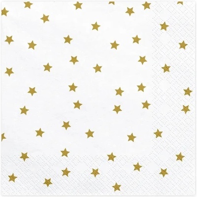 PartyDeco Салфетки със златни звезди