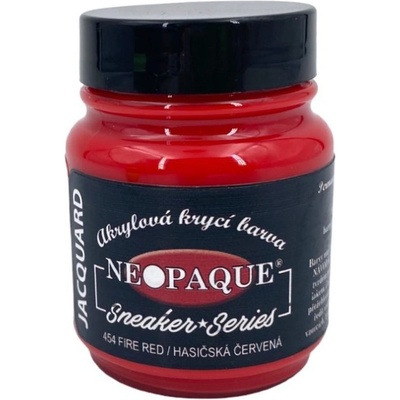 Jacquard Nemetalická krycí barva Neopaque 454 hasičská červená Sneaker Series