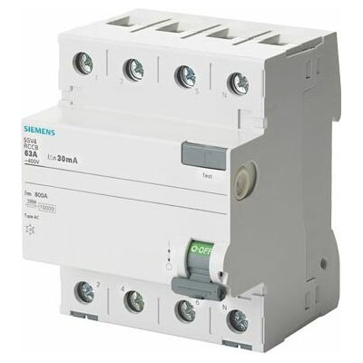 Siemens 4P 63A 0,03A typ AC 5SV4346-0