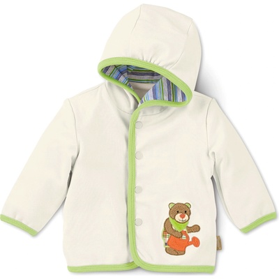 Sterntaler Памучно бебешко палтенце Sterntaler - Мече, 68 cm, екрю (95342)