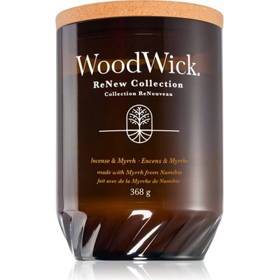 WoodWick Renew Incense & Myrrh ароматна свещ 368 гр