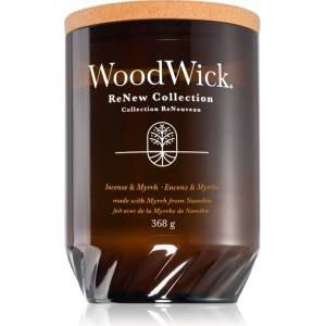 WoodWick Renew Incense & Myrrh ароматна свещ 368 гр