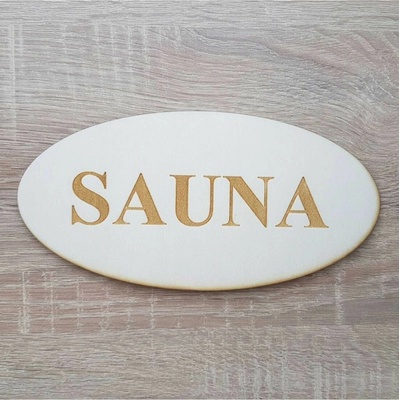 Sauna nápis ovál 20cm
