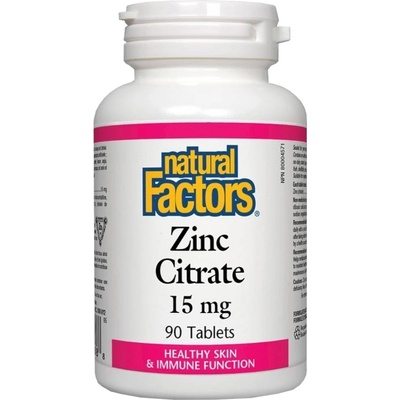 Natural Factors Zinc Citrate 15 mg [90 Таблетки]