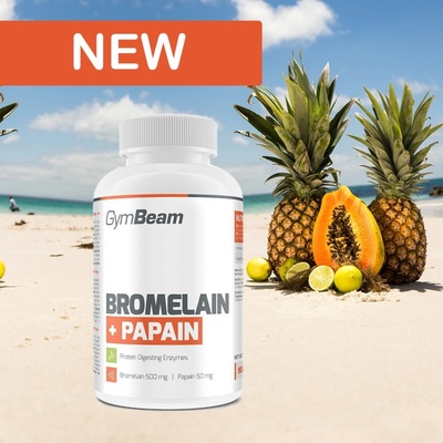 GymBeam Bromelain Papain 90 kapsúl