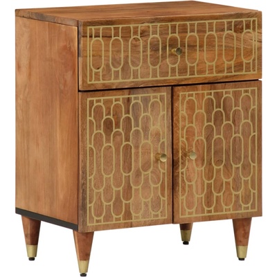 vidaXL Нощно шкафче 50x33x60 см мангово дърво масив (358295)