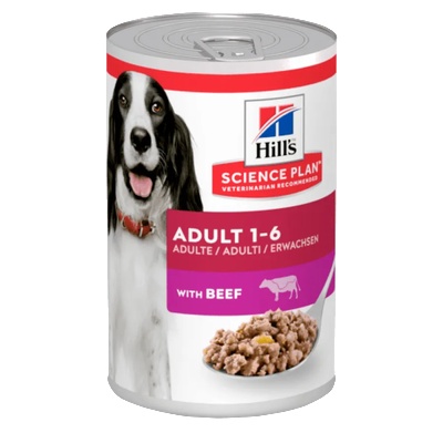 Hill's Hills Science Plan Adult Beef - За кучета от всички породи консерва с телешко 370gr