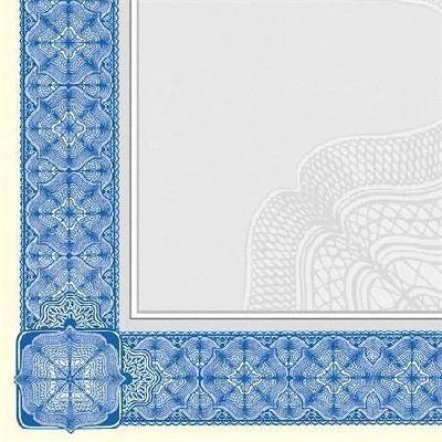 Papier s motívom Diplom, modrá, A4, 185g, SIGEL