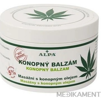 Alpa konopný balzam masážny s mentolom 250 ml