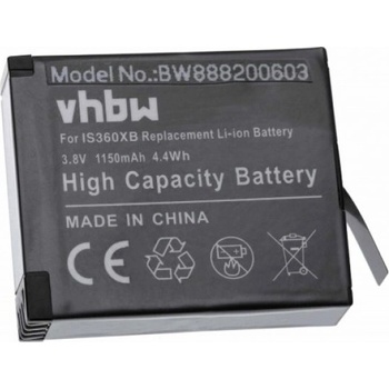 VHBW Батерия за Insta360 One X, 1150 mAh (888200603)