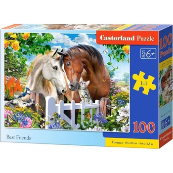 Castorland Пъзел Castorland от 100 части - Най-добри приятели (B-111121)