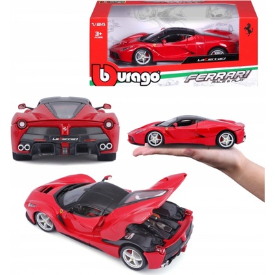 Bburago Ferrari Auto Race & Play 458 Italia červená 1:24