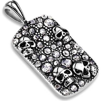 Přívěsek Skulls z chirurgické oceli SSPH-7898