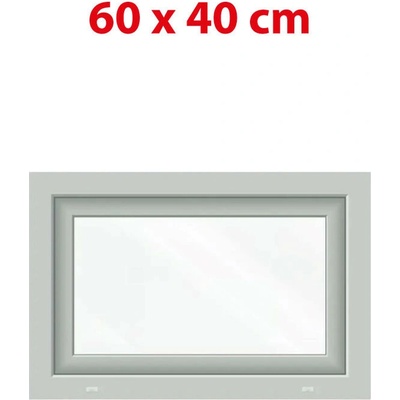 OKNA HNED Plastové okno (60 × 40 cm) sklopné bílé pro vedlejší prostory Aplast 60