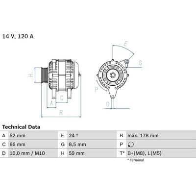 Alternátor BOSCH 0 986 049 061