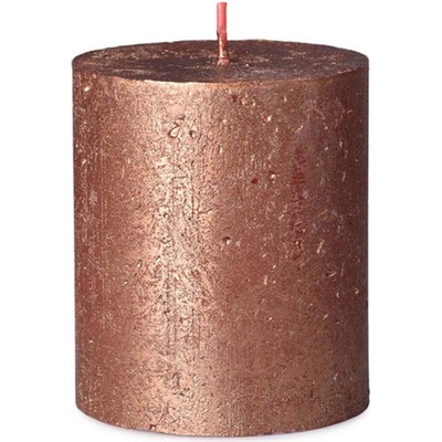 Bolsius Rustic Shimmer Válec 68x80mm Copper měděná