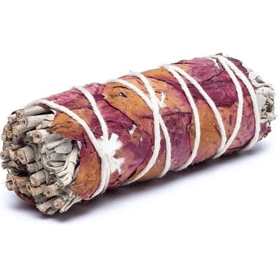 Mani Bhadra Bílá šalvěj s plátky růží růžové 10 cm 25-35 g – Zboží Dáma