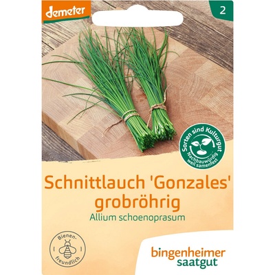 Bingenheimer Demeter semínka Pažitka Gonzales 2 g bio BIO VEGAN DEMETER Množství: 1 ks