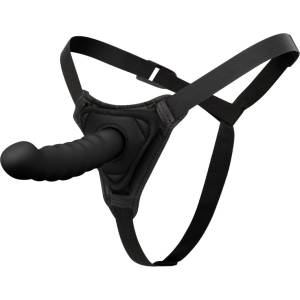 EasyToys Silicone Strap-On - Smooth black